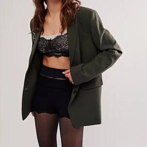 #166 NWT Free People Sweet Escapes Bra in Anthracite Combo